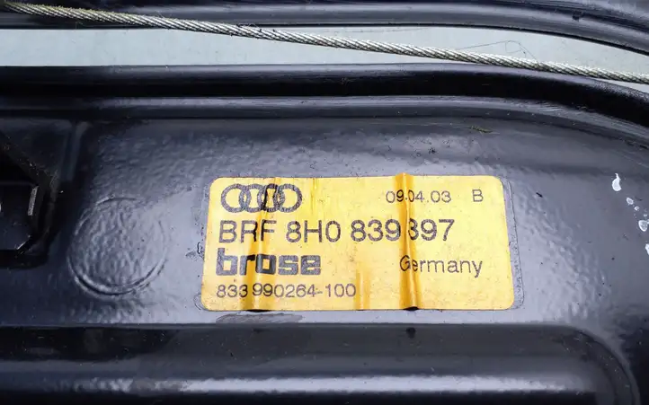 Audi A4 S4 B6 8E 8H (2000 - 2006) 8H0839397 Стеклоподъемник передней двери (комплект) — фото 5