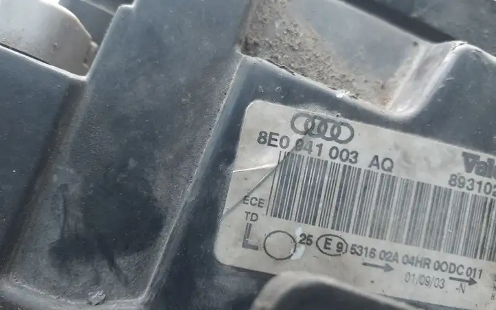 Audi A4 S4 B6 8E 8H (2000 - 2006) 8E0941003AQ Передняя фара — фото 5