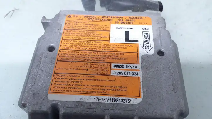 Nissan Juke I F15 (2010 - 2018) 988201KV1A Блок управления SRS — фото 3