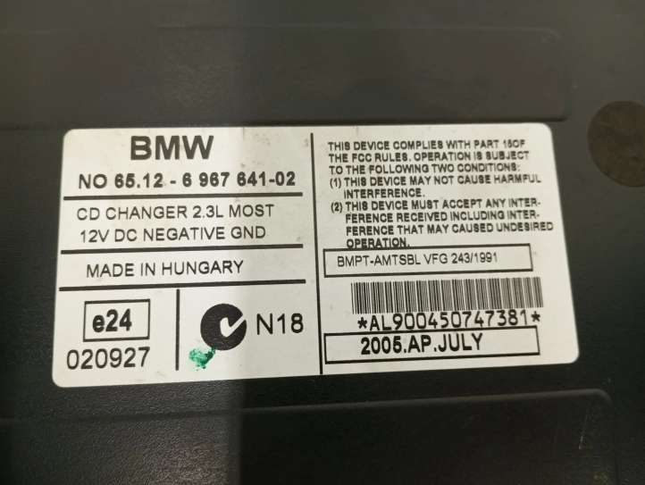 6967641 BMW 3 E90 E91 CD/DVD keitiklis