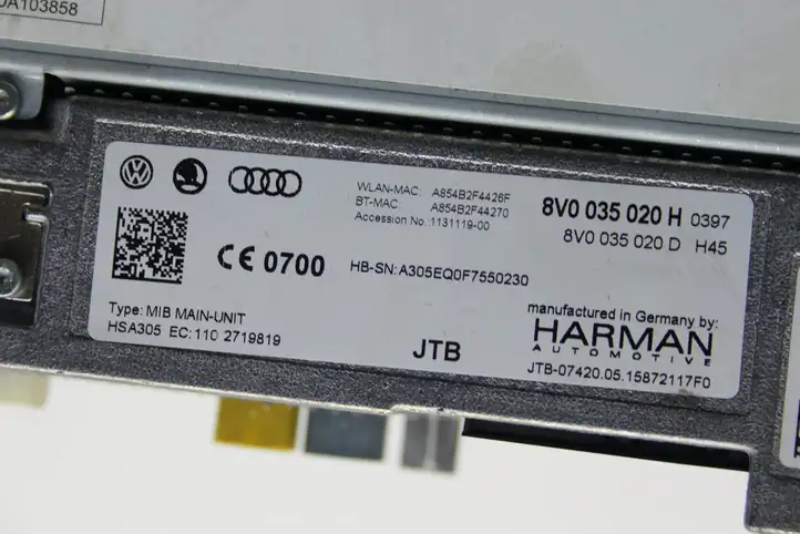 Audi A3/S3 8V (2012 - 2016) 8V0035020H Магнитола / мультимедийная система — фото 6
