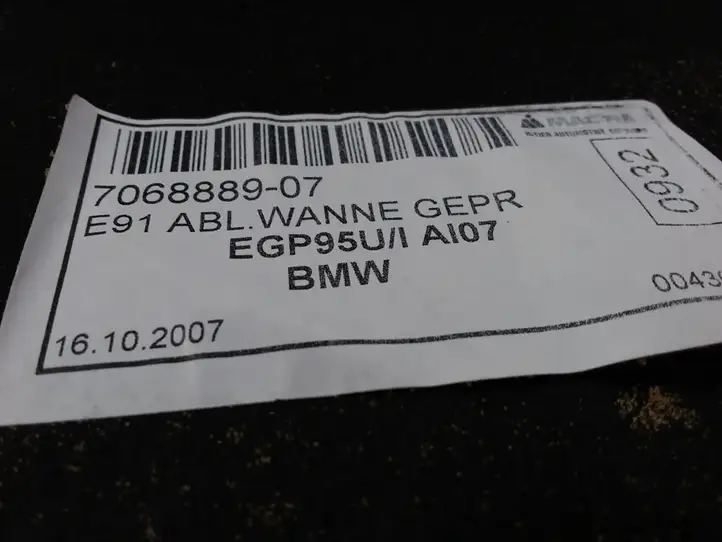 BMW 3 E90 E91 (2005 - 2012) 7068889 Пол багажника — фото 3
