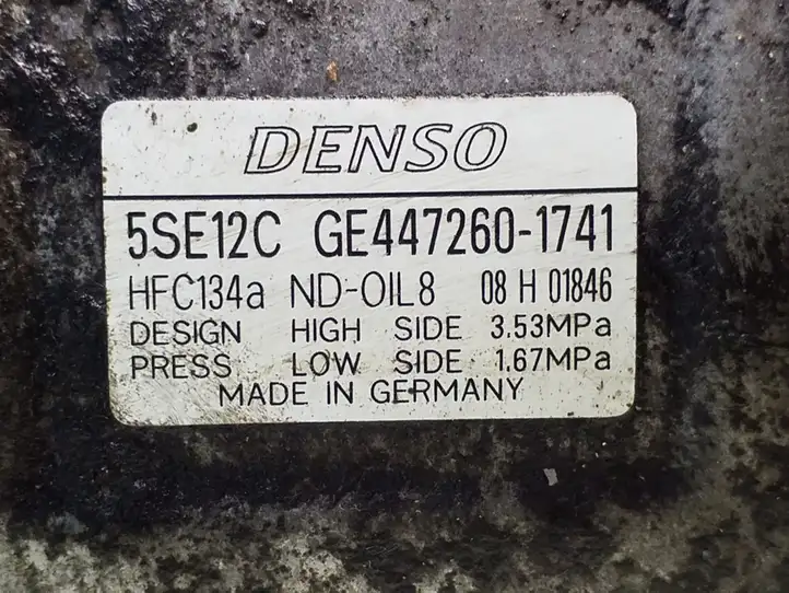 Toyota Avensis T250 (2006 - 2009) 4472601741 Компрессор (насос) кондиционера воздуха — фото 5