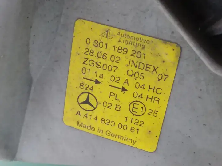 Mercedes-Benz Vaneo W414 (2001 - 2005) 0301189201 Передняя фара — фото 3