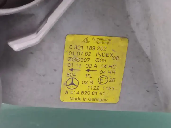 Mercedes-Benz Vaneo W414 (2001 - 2005) 0301189202 Передняя фара — фото 3