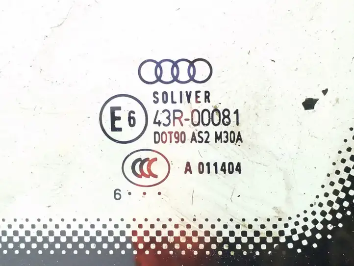 Audi A6 S6 C6 4F (2004 - 2008) AS2 Заднее боковое стекло — фото 2