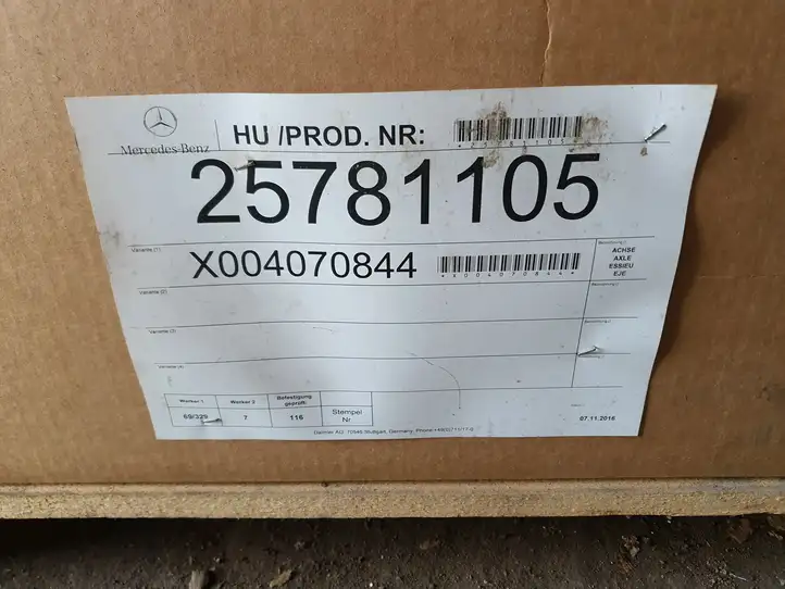 Mercedes-Benz Sprinter W906 (2006 - 2018) X004070844 Задний мост с редуктором — фото 7