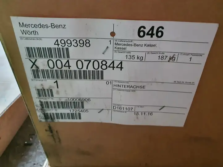 Mercedes-Benz Sprinter W906 (2006 - 2018) X004070844 Задний мост с редуктором — фото 10