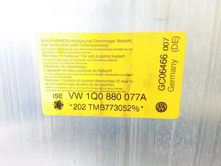 Volkswagen Eos (2006 - 2010) 1Q0880077A Система защиты от опрокидывания — фото 3