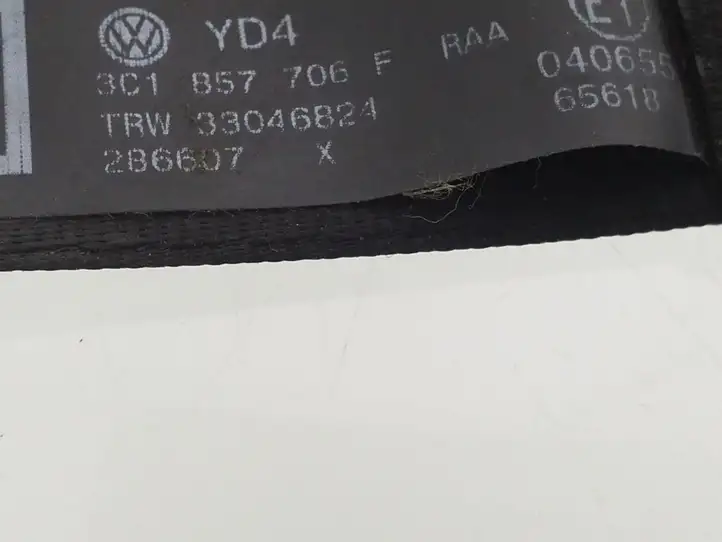 Volkswagen PASSAT B6 (2005 - 2010) 3C1857706F Передний ремень безопасности — фото 2