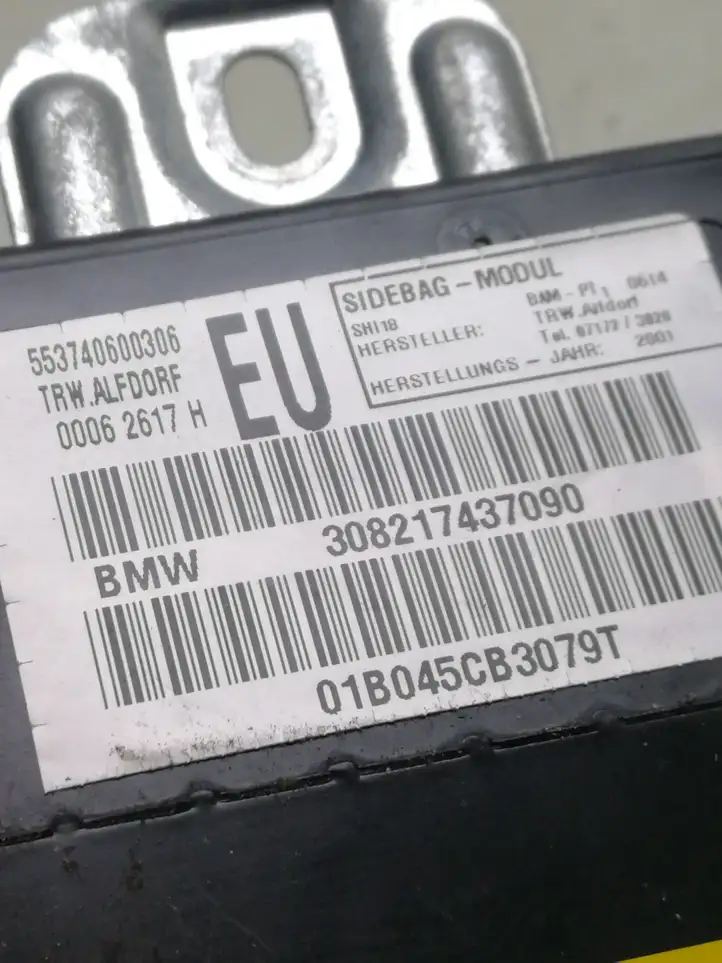 BMW 3 E46 (1998 - 2005) 308217437090 Подушка безопасности задней двери — фото 4