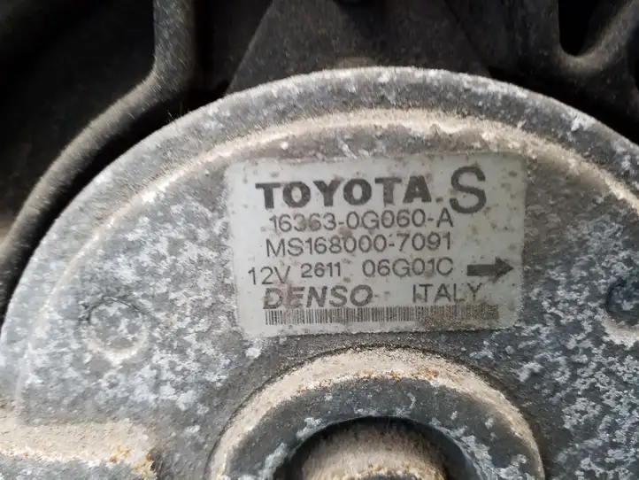 Toyota Avensis T250 (2003 - 2006) 163630G060A Электровентилятор радиатора — фото 3