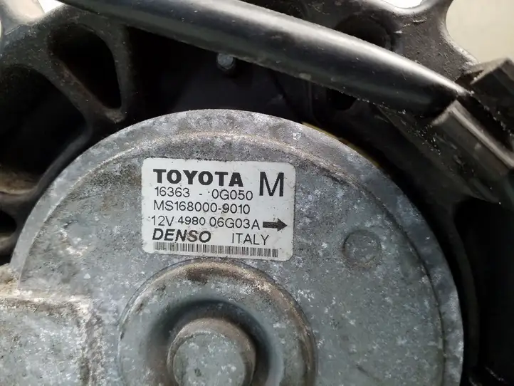 Toyota Avensis T250 (2003 - 2006) 163630G060A Электровентилятор радиатора — фото 4
