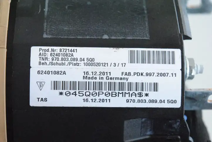 Porsche Panamera (970) (2009 - 2013) 97080308904 Подушка безопасности руля — фото 3