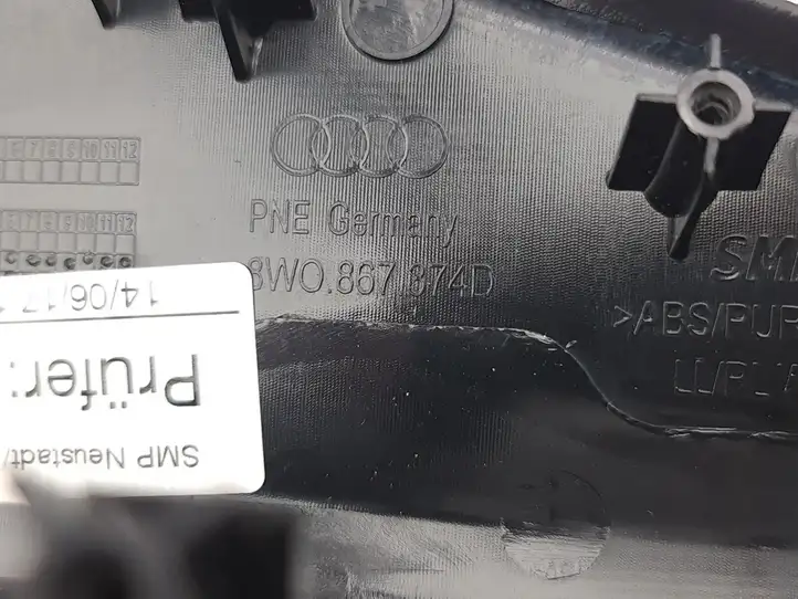 Audi A4 S4 B9 (2015 - 2019) 8W0867374D Ручка двери / накладка — фото 8