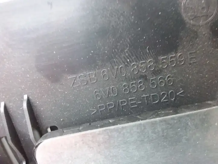 Skoda Fabia Mk3 (NJ) (2015 - 2021) 6V0858559E Обшивка рулевой колонки — фото 4