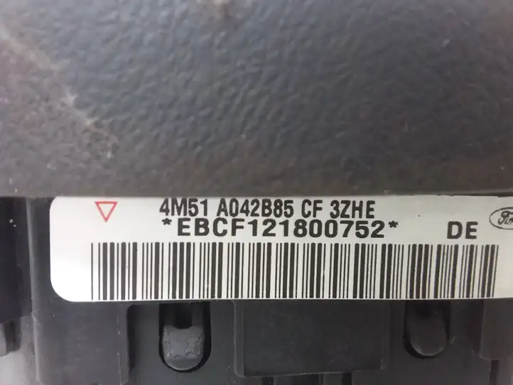 Ford Focus (2005 - 2008) 4M51A042B85CF Подушка безопасности руля — фото 3