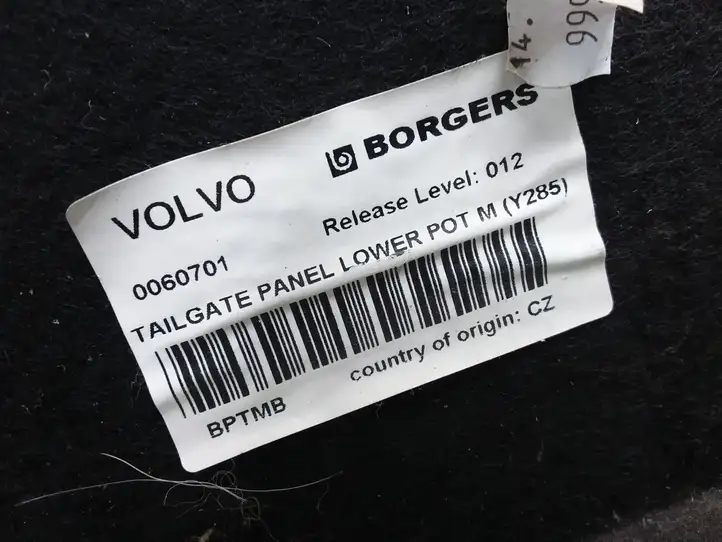 Volvo XC70 (2007 - 2013) TEW000765 Обшивка багажника — фото 4