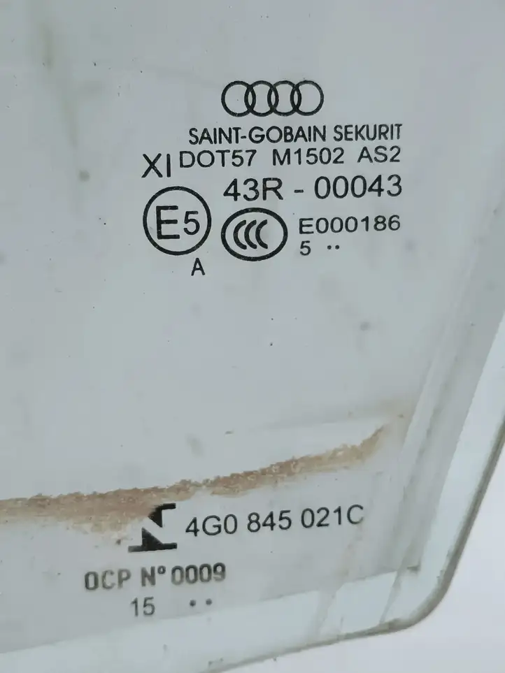 Audi A6 C7 (2014 - 2018) AS2 Стекло передней двери — фото 2