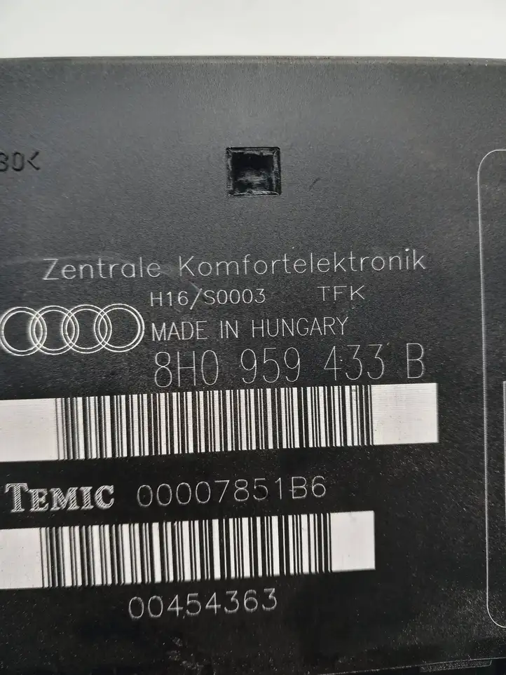 Audi A4 S4 B6 8E 8H (2000 - 2006) 8H0959433B Модуль комфорта — фото 3