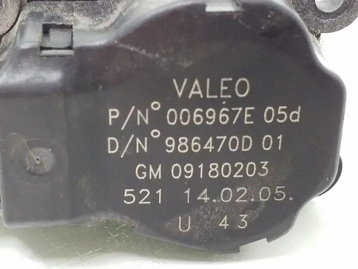 Opel Signum (2002 - 2008) 09180203 Двигатель задвижки потока воздуха — фото 3