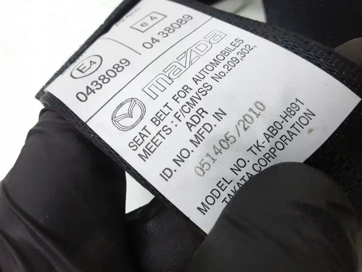 Mazda 3 II (2009 - 2011) TKAB0H891 Задний ремень безопасности — фото 3