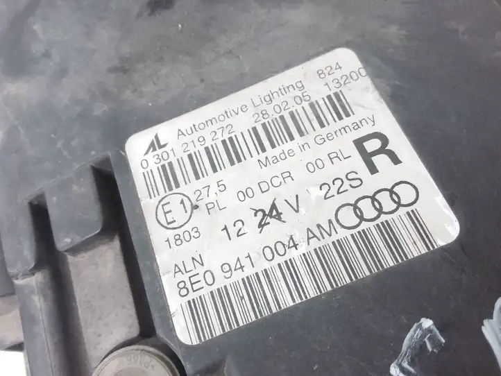 Audi A4 S4 B7 8E 8H (2004 - 2009) 8E0941004AM Передняя фара — фото 8