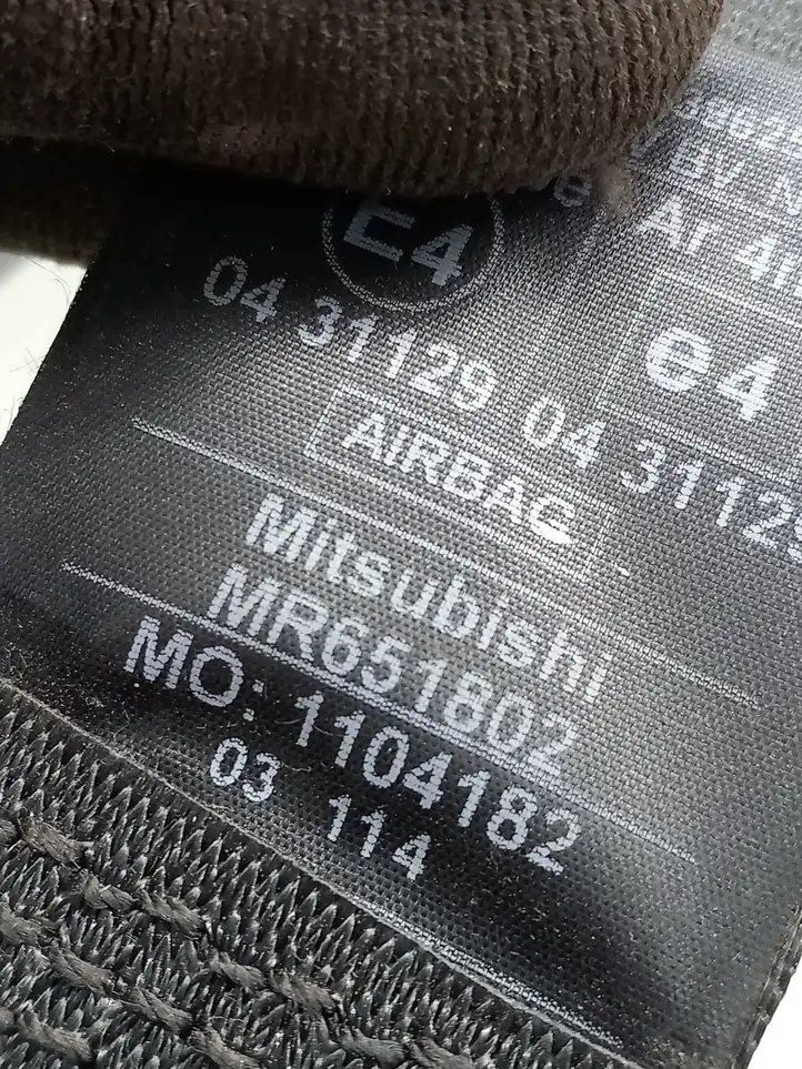 Mitsubishi Space Star (1998 - 2005) MR651802 Передний ремень безопасности — фото 6