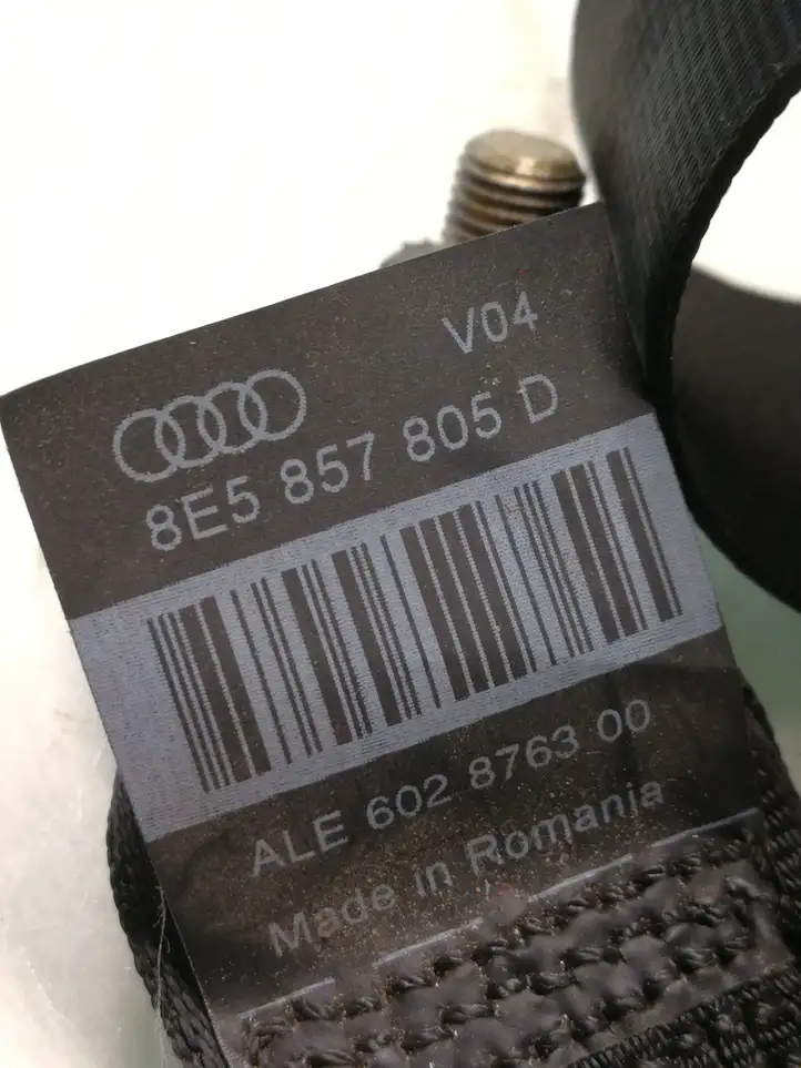Audi A4 S4 B7 8E 8H (2004 - 2009) 8E5857805D Задний ремень безопасности — фото 3