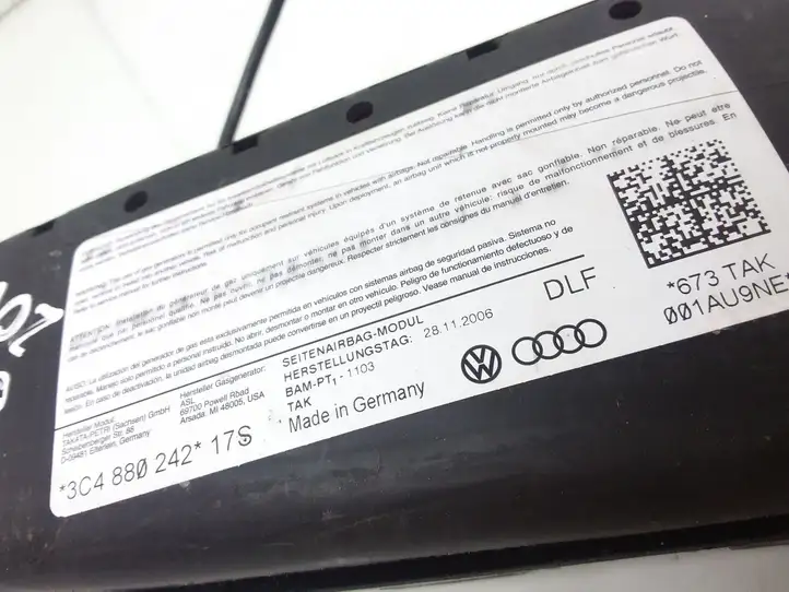 Volkswagen PASSAT B6 (2005 - 2010) 3C4880242 Подушка безопасности сиденья — фото 3