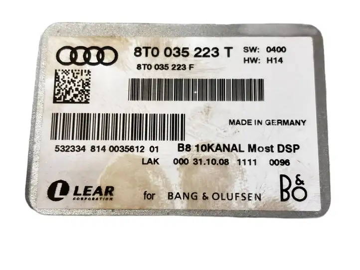 Audi A5 8T 8F (2007 - 2011) 8T0035223T Усилитель звука — фото 7