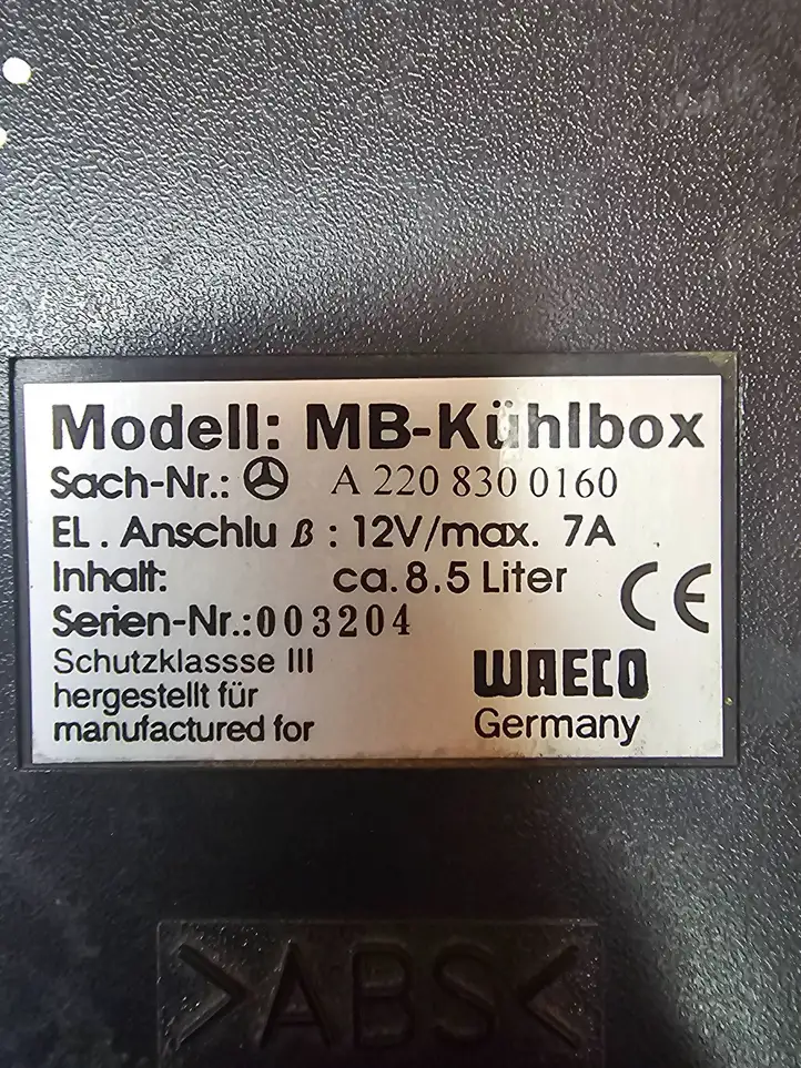 Mercedes-Benz S W220 (1998 - 2006) A2208300160 Автомобильный холодильник — фото 7