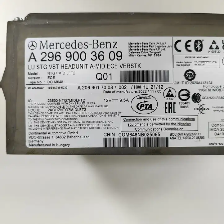 Mercedes-Benz GLC X254 (2023 - ) A2969003609 Магнитола / мультимедийная система — фото 7