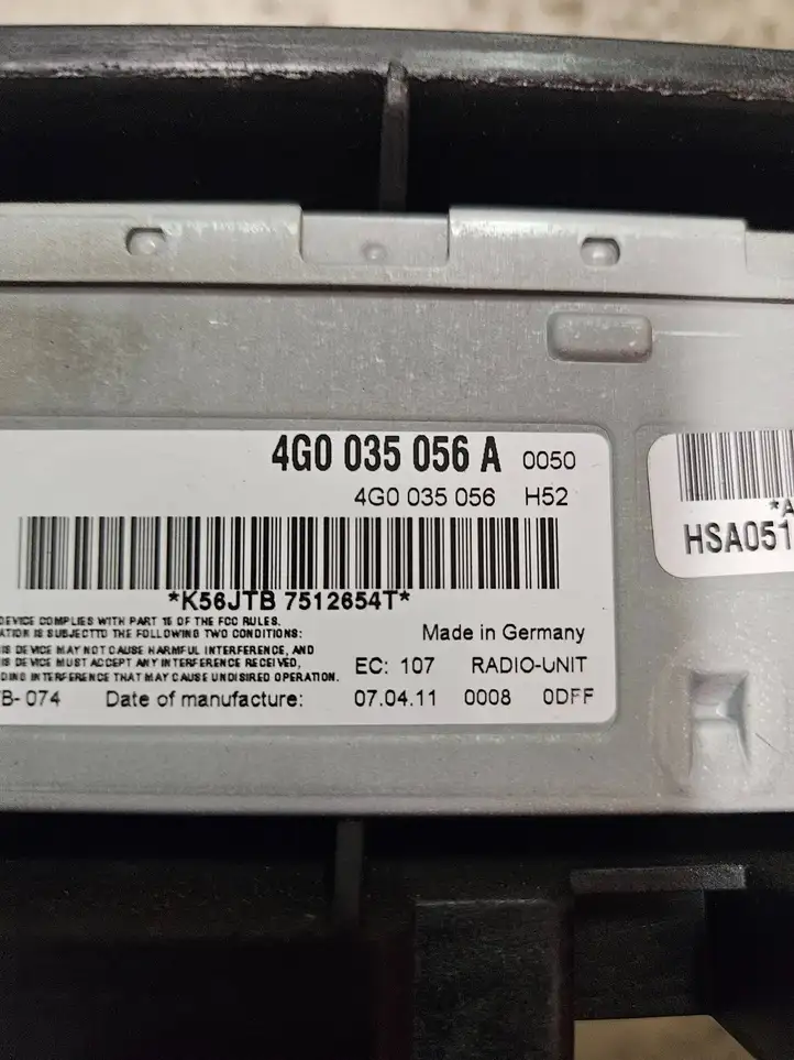Audi A7 S7 4G (2010 - 2014) 4G0035056A Магнитола / мультимедийная система — фото 4