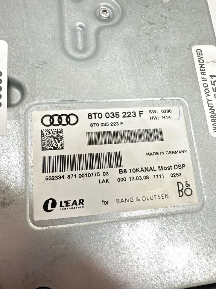 Audi A5 8T 8F (2007 - 2011) 8T0035223F Усилитель звука — фото 8
