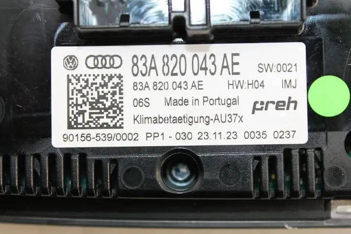 Audi Q3 F3 (2018 - ) 83A820043AE Управление климат контролем — фото 7