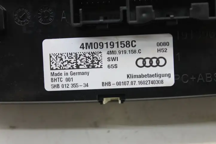 Audi Q7 4M (2015 - ) 4M0919158C Управление климат контролем — фото 5