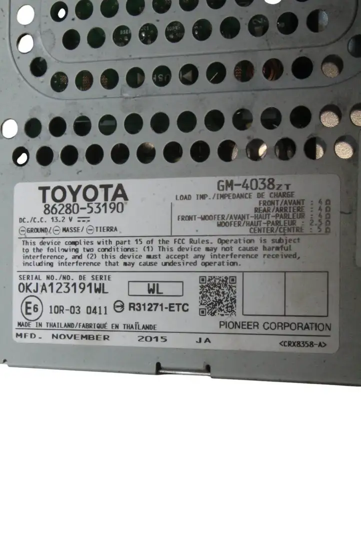 Lexus IS III XE30 (2010 - 2013) 8628053190 Усилитель звука — фото 3