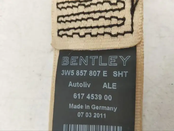 Bentley Continental (2003 - 2017) 3W5857807E Задний ремень безопасности — фото 5