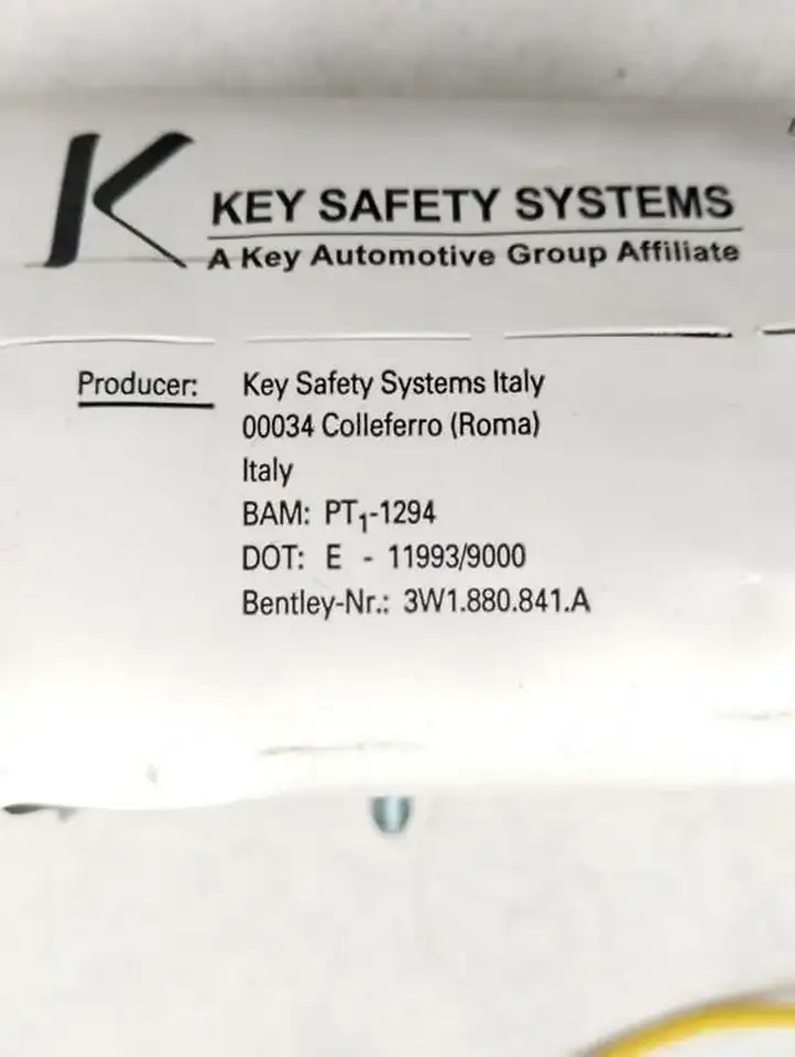 Bentley Continental (2003 - 2017) 3W1880841A Коленная подушка безопасности — фото 4