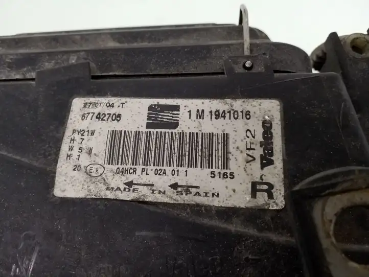 Seat Leon (1M) (1998 - 2006) 1M1941016 Передняя фара — фото 6