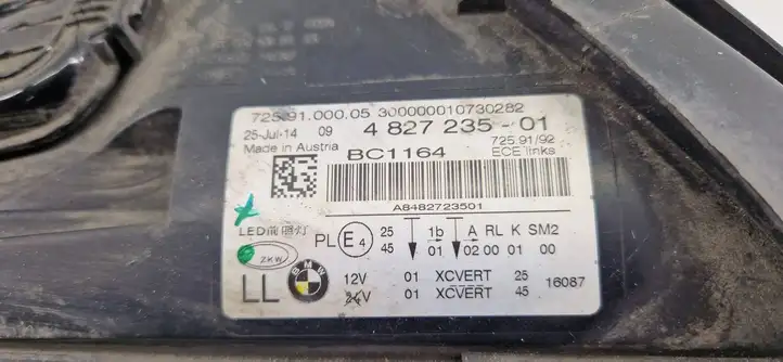 BMW 7 F01 (2008 - 2016) 4827235 Передняя фара — фото 6