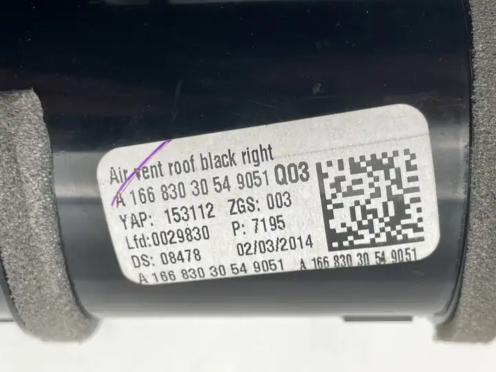 Mercedes-Benz GL X166 (2013 - 2019) A1668301654 Вентиляционная решетка крыши — фото 7