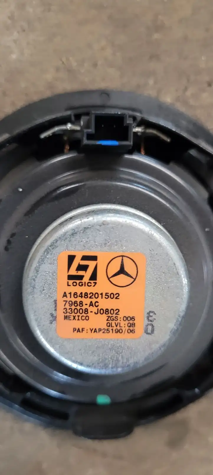 Mercedes-Benz ML W164 (2005 - 2011) A1648201502 Потолочный динамик — фото 1