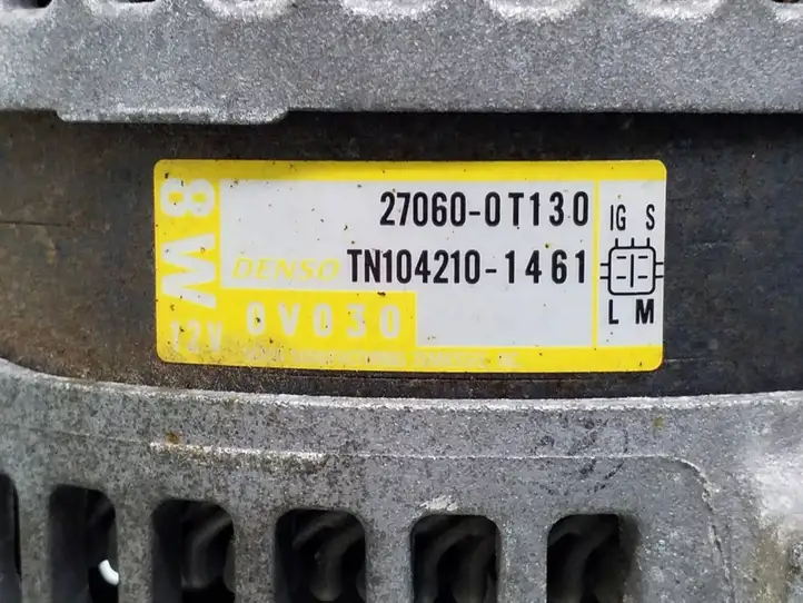 Toyota Corolla E140 E150 (2007 - 2013) 270600T130 Генератор — фото 7