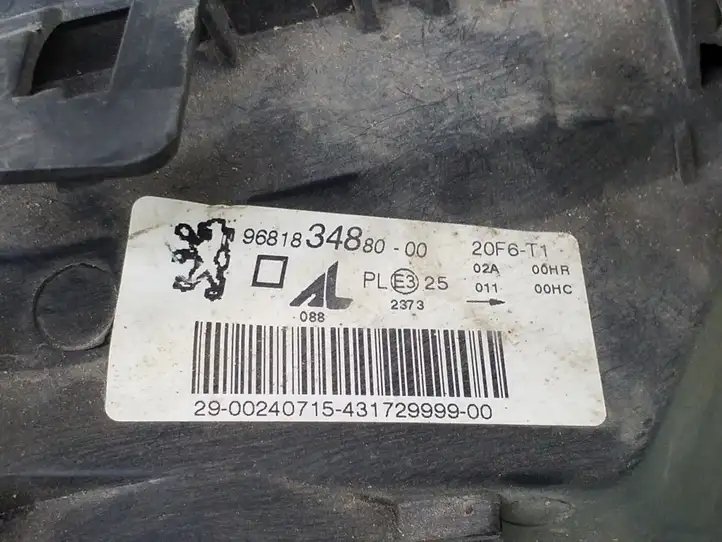 Peugeot 307 CC (2001 - 2005) 9681834880 Передняя фара — фото 4