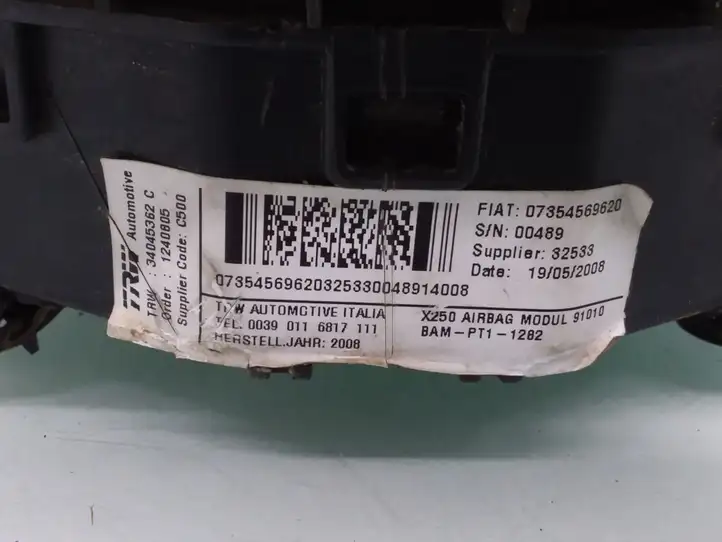 Fiat Ducato (2007 - 2014) 34045362C Подушка безопасности руля — фото 2