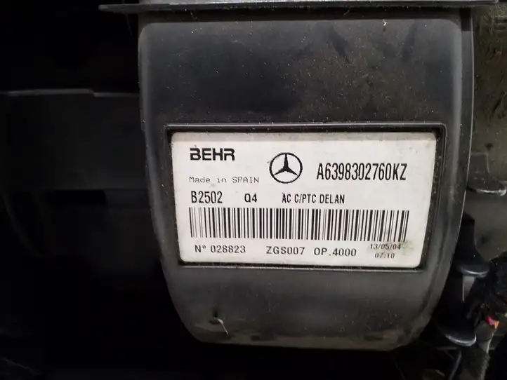 Mercedes-Benz Vito Viano W639 (2003 - 2010) A6398302760 Комплект системы вентиляции салона — фото 8