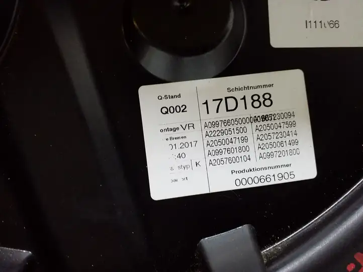 Mercedes-Benz C W205 (2014 - 2021) A2229051500 Стеклоподъемник передней двери (без мотора) — фото 7
