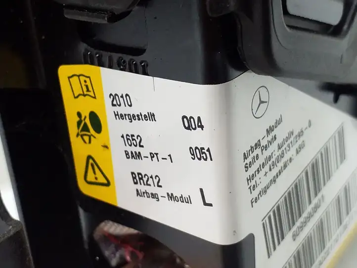 Mercedes-Benz E W212 (2009 - 2016) 2128602302 Подушка безопасности сиденья — фото 6
